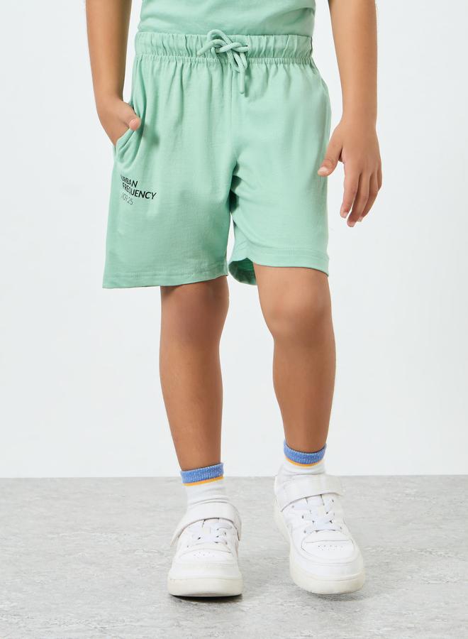 Styli Boy Green Graphic T-Shirt and Shorts Set - Image 4